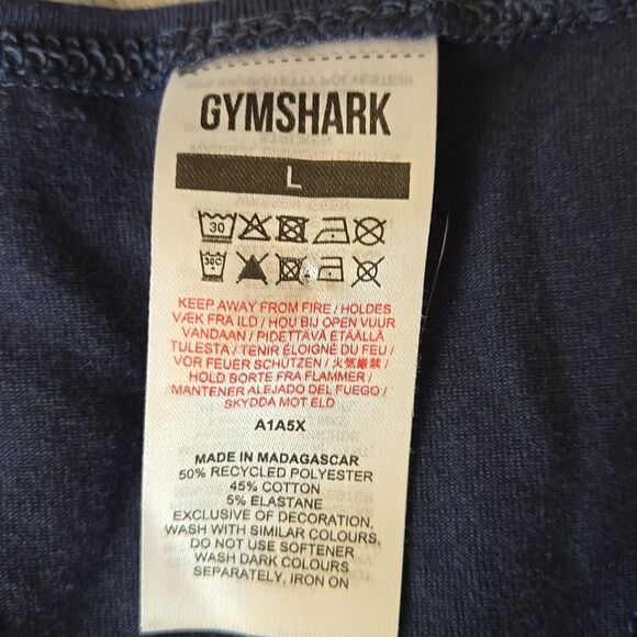 Gymshark Blue Racerback Athletic Tank Top, Women's Large, Great Condition - Picture 2 of 8